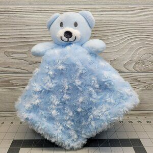 Beginnings Bear Baby Lovey Security Blanket Blue‎ Swirl Plush Stuffed Animal
